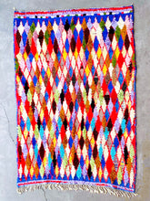 Load image into Gallery viewer, BOUCHEROUITE MOROCCAN RUG #581 - Vintage Handmade Carpet