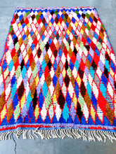 Load image into Gallery viewer, BOUCHEROUITE MOROCCAN RUG #581 - Vintage Handmade Carpet