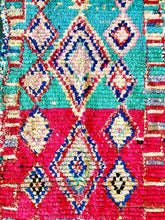Load image into Gallery viewer, BOUCHEROUITE MOROCCAN RUNNER #224 - Vintage Handmade Carpet - On Sale!