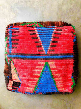 Load image into Gallery viewer, AZILAL MOROCCAN POUF #76 - Vintage Handmade Cushion
