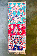 Load image into Gallery viewer, BOUCHEROUITE MOROCCAN RUNNER #224 - Vintage Handmade Carpet - On Sale!