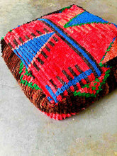 Load image into Gallery viewer, AZILAL MOROCCAN POUF #76 - Vintage Handmade Cushion