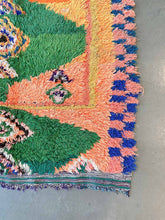 Load image into Gallery viewer, BOUCHEROUITE MOROCCAN RUNNER #582 - Vintage Handmade Carpet
