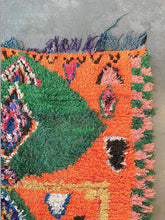 Load image into Gallery viewer, BOUCHEROUITE MOROCCAN RUNNER #582 - Vintage Handmade Carpet