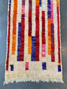 BOUJAD MOROCCAN RUNNER #646 - Handmade Carpet