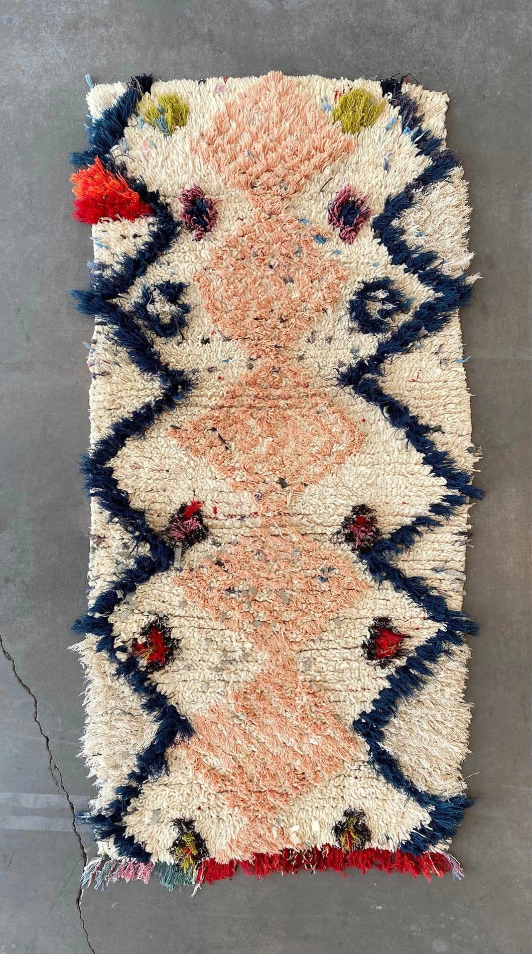 AZILAL MOROCCAN RUNNER #658 - Vintage Handmade Carpet