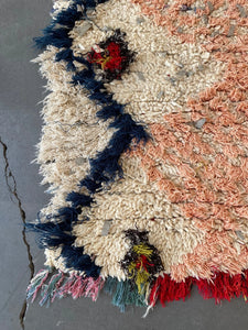 AZILAL MOROCCAN RUNNER #658 - Vintage Handmade Carpet