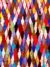 Load image into Gallery viewer, BOUCHEROUITE MOROCCAN RUG #581 - Vintage Handmade Carpet
