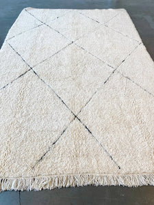 BENI OURAIN MOROCCAN #619 - Handmade Carpet