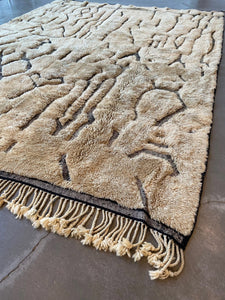 BENI OURAIN MOROCCAN RUG #636 - Handmade Carpet