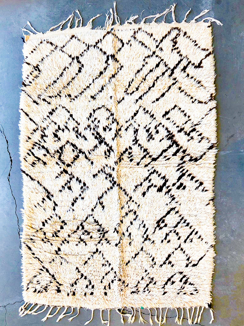 AZILAL MOROCCAN RUG #207 - Vintage Handmade Carpet - On Sale!