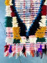 Load image into Gallery viewer, BOUCHEROUITE MOROCCAN RUNNER #235 - Vintage Handmade Carpet
