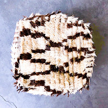 Load image into Gallery viewer, BENI OURAIN MOROCCAN POUF #237 - Vintage Handmade Cushion
