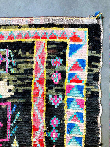 BOUCHEROUITE MOROCCAN RUG #243 - Vintage Handmade Carpet