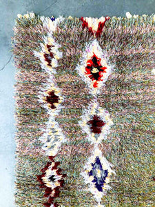 BOUCHEROUITE MOROCCAN RUG #302 - Vintage Handmade Carpet - On Sale!