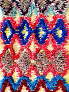 AZILAL MOROCCAN RUNNER #223 - Vintage Handmade Carpet