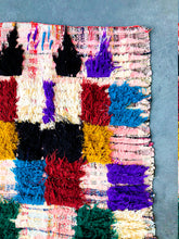 Load image into Gallery viewer, BOUCHEROUITE MOROCCAN RUNNER #235 - Vintage Handmade Carpet
