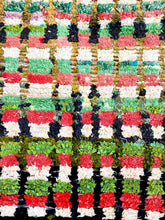 Load image into Gallery viewer, BOUCHEROUITE MOROCCAN RUNNER #221 - Vintage Handmade Carpet
