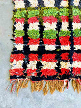 Load image into Gallery viewer, BOUCHEROUITE MOROCCAN RUNNER #221 - Vintage Handmade Carpet
