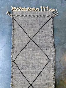 ZANAFI MOROCCAN RUNNER #540 - Vintage Handmade Carpet - On Sale!