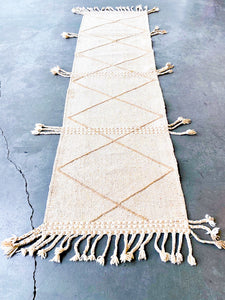 ZANAFI MOROCCAN RUNNER #521 - Vintage Handmade Carpet