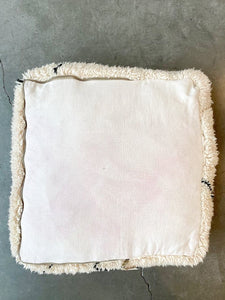 BENI OURAIN MOROCCAN Pouf #535 - Vintage Handmade Cushion