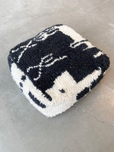 Load image into Gallery viewer, BENI OURAIN MOROCCAN Pouf #534 - Vintage Handmade Cushion

