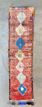 Load image into Gallery viewer, AZILAL MOROCCAN RUNNER #568 - Vintage Handmade Carpet
