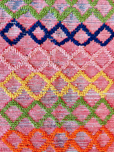 AZILAL MOROCCAN RUNNER #569 - Vintage Handmade Carpet