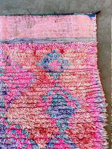 AZILAL MOROCCAN RUNNER #572 - Vintage Handmade Carpet