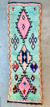 Load image into Gallery viewer, BOUCHEROUITE MOROCCAN RUNNER #578 - Vintage Handmade Carpet
