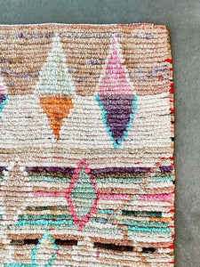 BOUJAD MOROCCAN RUNNER #570 - Vintage Handmade Carpet