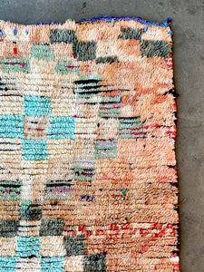 AZILAL MOROCCAN RUNNER #575 - Vintage Handmade Carpet