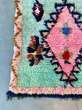 Load image into Gallery viewer, BOUCHEROUITE MOROCCAN RUNNER #578 - Vintage Handmade Carpet
