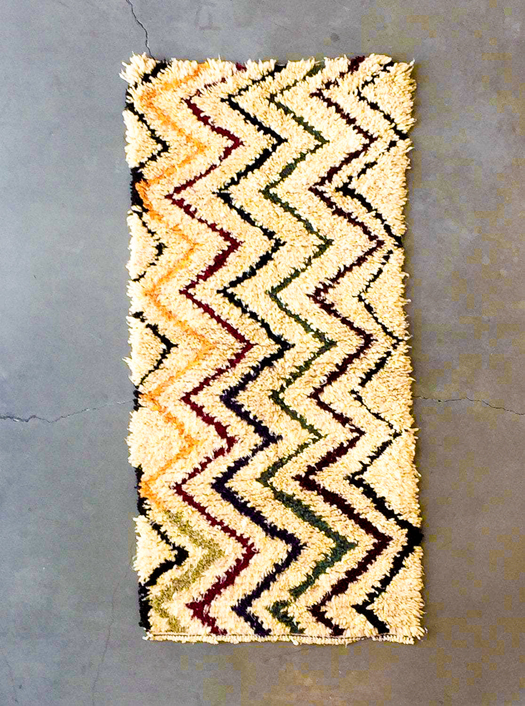 AZILAL MOROCCAN RUNNER #191 - Vintage Handmade Carpet - On Sale!