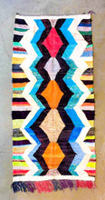Load image into Gallery viewer, BOUCHEROUITE MOROCCAN FLATWEAVE #30 - Vintage Handmade Carpet - On Sale!

