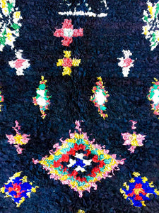 BOUCHEROUITE MOROCCAN RUG #84 - Vintage Handmade Carpet