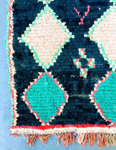 BOUCHEROUITE MOROCCAN RUG #2 - Vintage Handmade Carpet