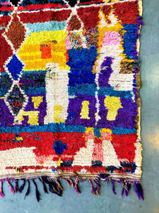 AZILAL MOROCCAN RUG #211 - Vintage Handmade Carpet