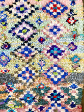 Load image into Gallery viewer, BOUCHEROUITE MOROCCAN RUNNER #244 - Vintage Handmade Carpet
