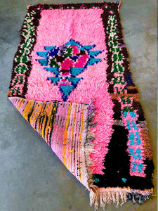 AZILAL MOROCCAN RUNNER #213 - Vintage Handmade Carpet - On Sale!