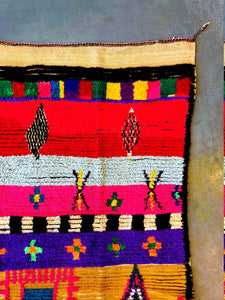 AZILAL MOROCCAN RUG #215 - Vintage Handmade Carpet
