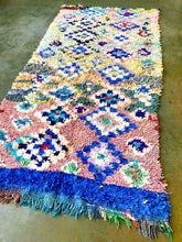 Load image into Gallery viewer, BOUCHEROUITE MOROCCAN RUNNER #244 - Vintage Handmade Carpet
