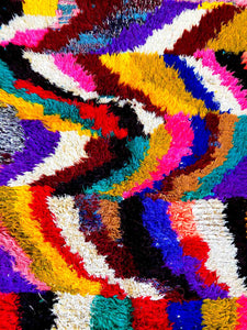 BOUCHEROUITE MOROCCAN RUG #237 - Vintage Handmade Carpet
