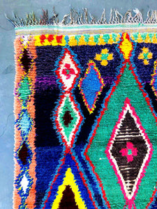 BOUCHEROUITE MOROCCAN RUG #242 - Vintage Handmade Carpet - On Sale!