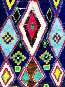 BOUCHEROUITE MOROCCAN RUG #242 - Vintage Handmade Carpet - On Sale!