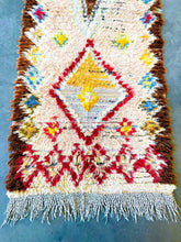 Load image into Gallery viewer, BOUCHEROUITE MOROCCAN RUNNER #230 - Vintage Handmade Carpet
