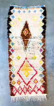 Load image into Gallery viewer, BOUCHEROUITE MOROCCAN RUNNER #230 - Vintage Handmade Carpet
