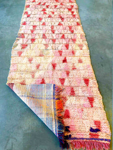 AZILAL MOROCCAN RUNNER #225 - Vintage Handmade Carpet - On Sale!
