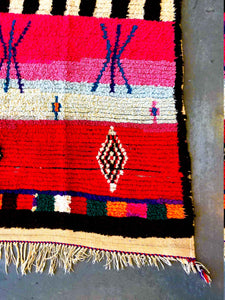 AZILAL MOROCCAN RUG #215 - Vintage Handmade Carpet